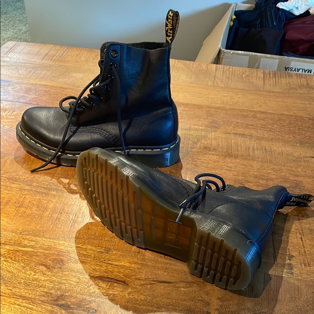 Dr. Martens Black Leather Boots